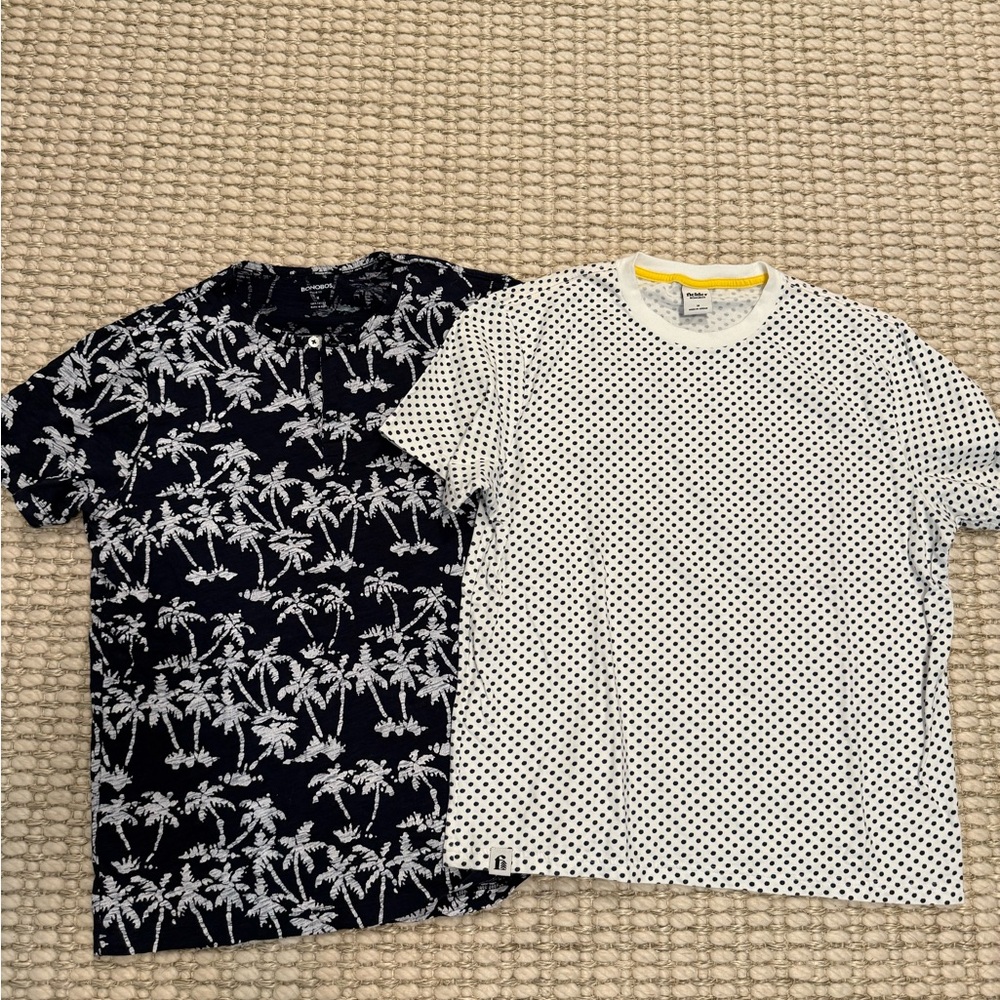 Bonobos Navy and White/Black T-Shirts Set